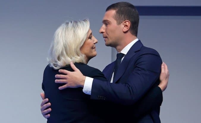 icon for Le Pen endorses non-Bardella PM by April 17, 2027?
