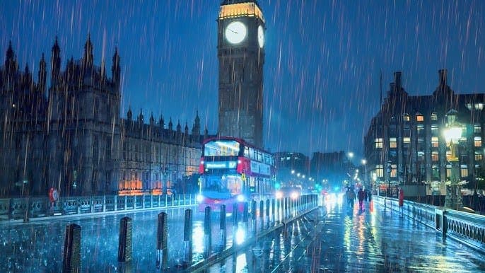 Precipitation in London in July? card icon
