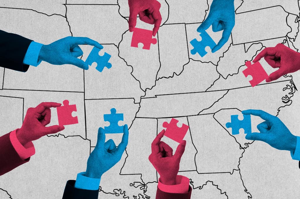 Which states will use new congressional maps in the midterms? card icon
